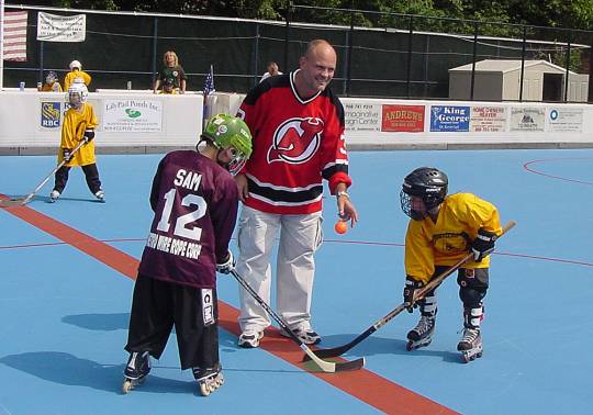 Ken does the U8 division puck drop!!