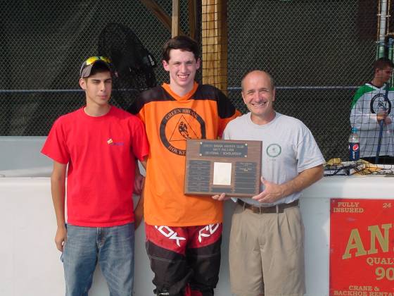 Last Year's winner George Aller was also