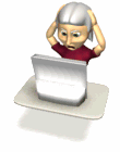 Woman at computer