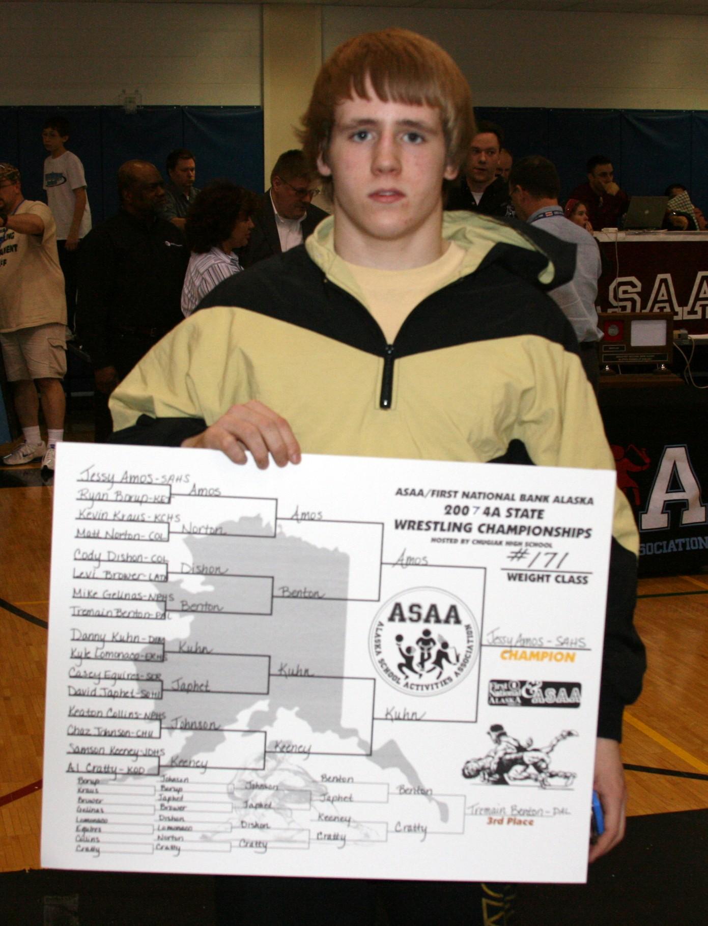 2007 171 lb 4A State Champ Jessy Amos