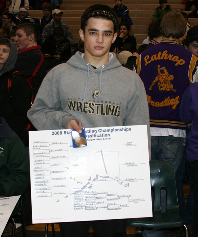 2008 130 lb 4A State Champ Luke Shelley