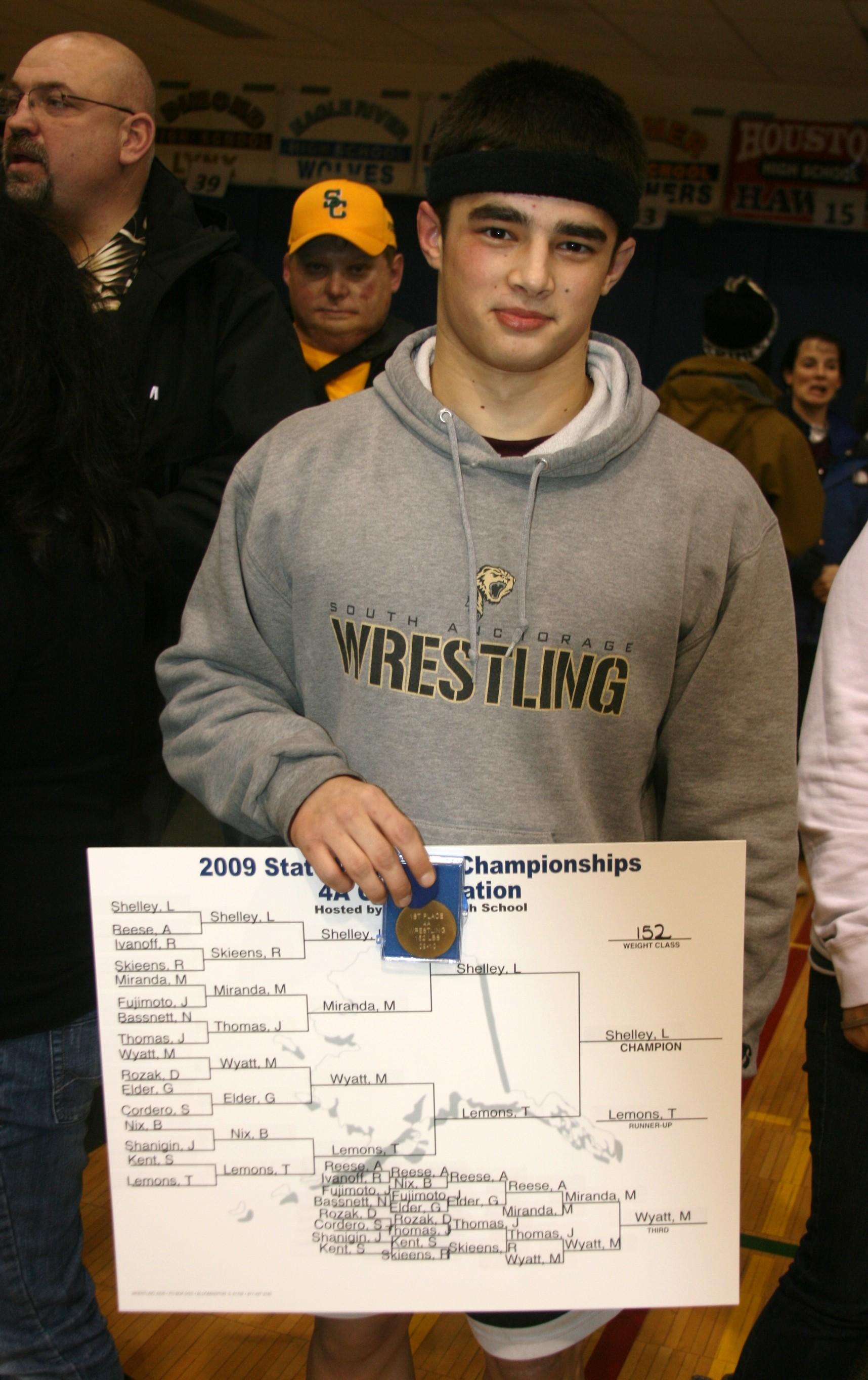 State champ Luke Shelley