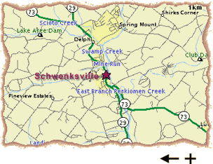 Map To Schwenksville