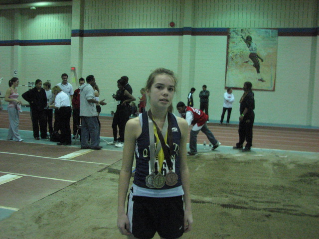 Arielle Medals in 1500m RW LJ TJ