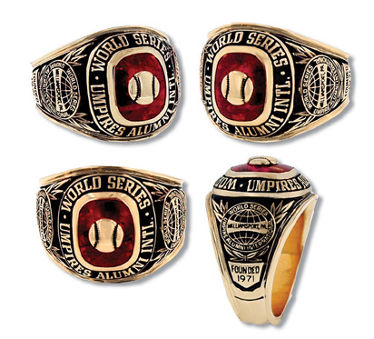 World Series Umpire Ring