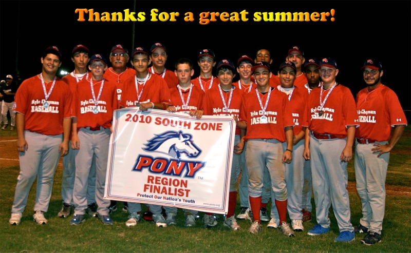 PONY 2010 Region Finalists