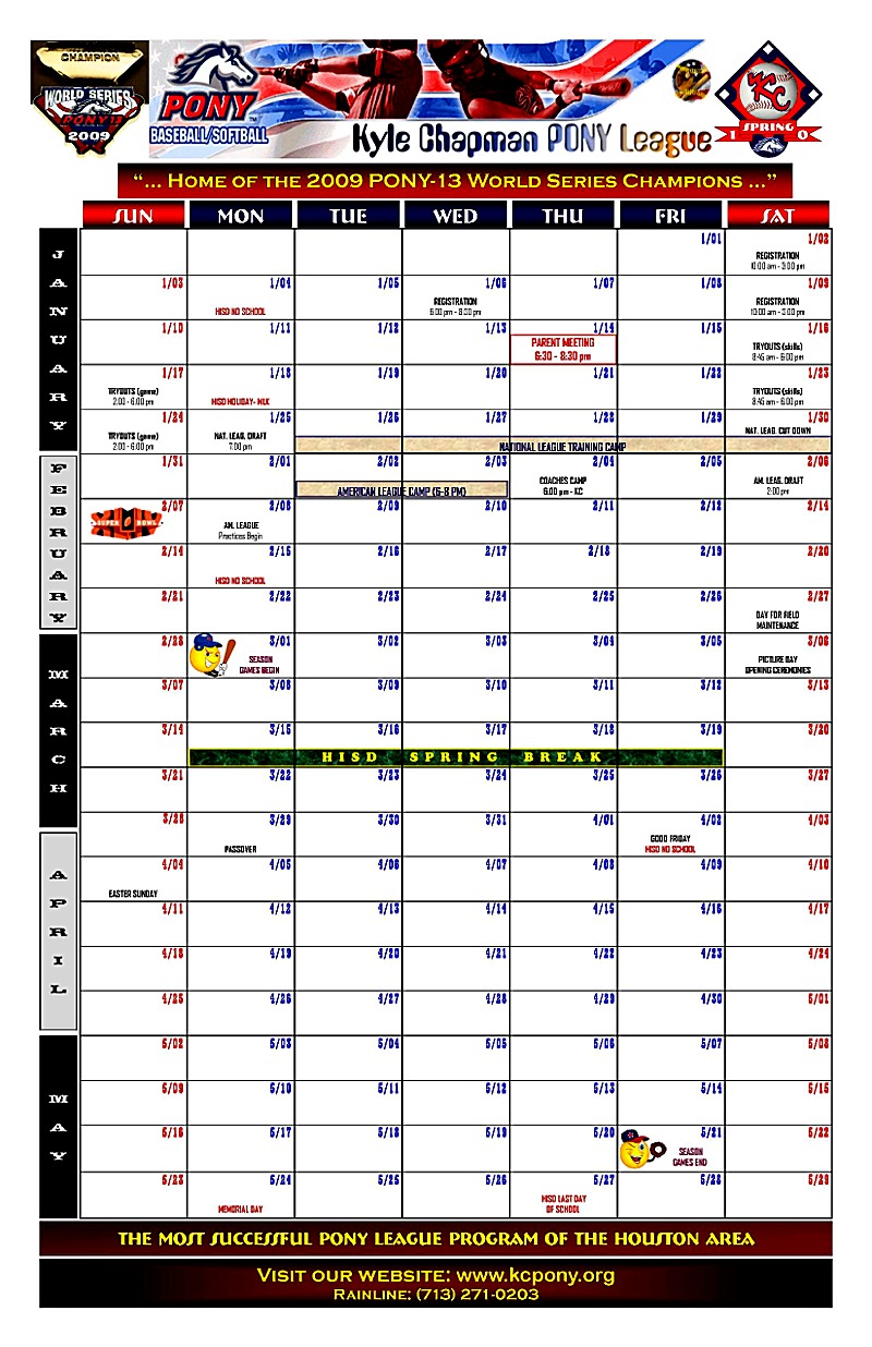 Calendar Spring 2010