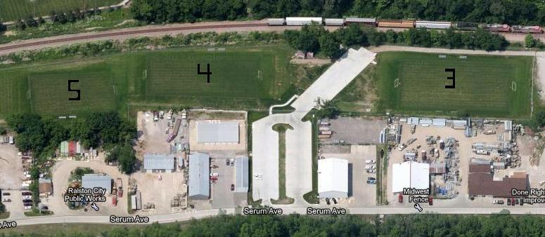 Ralston Soccer Fields Layout