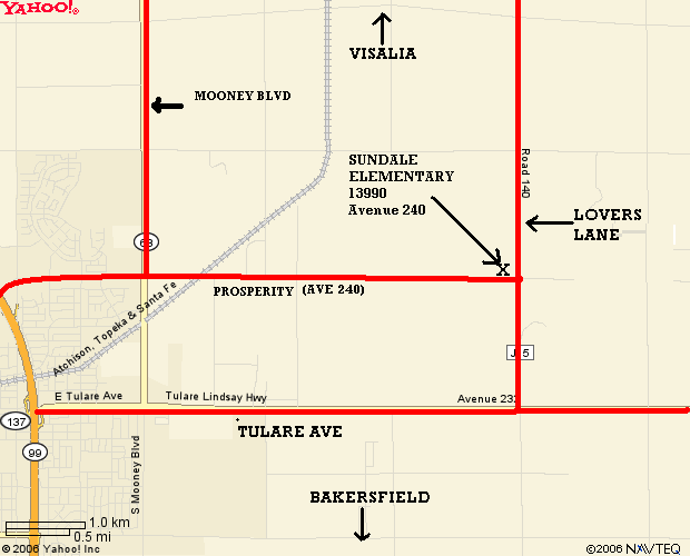 Map for Tulare Field