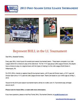 2013 Tournament Flyer