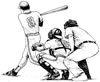 umpire with players