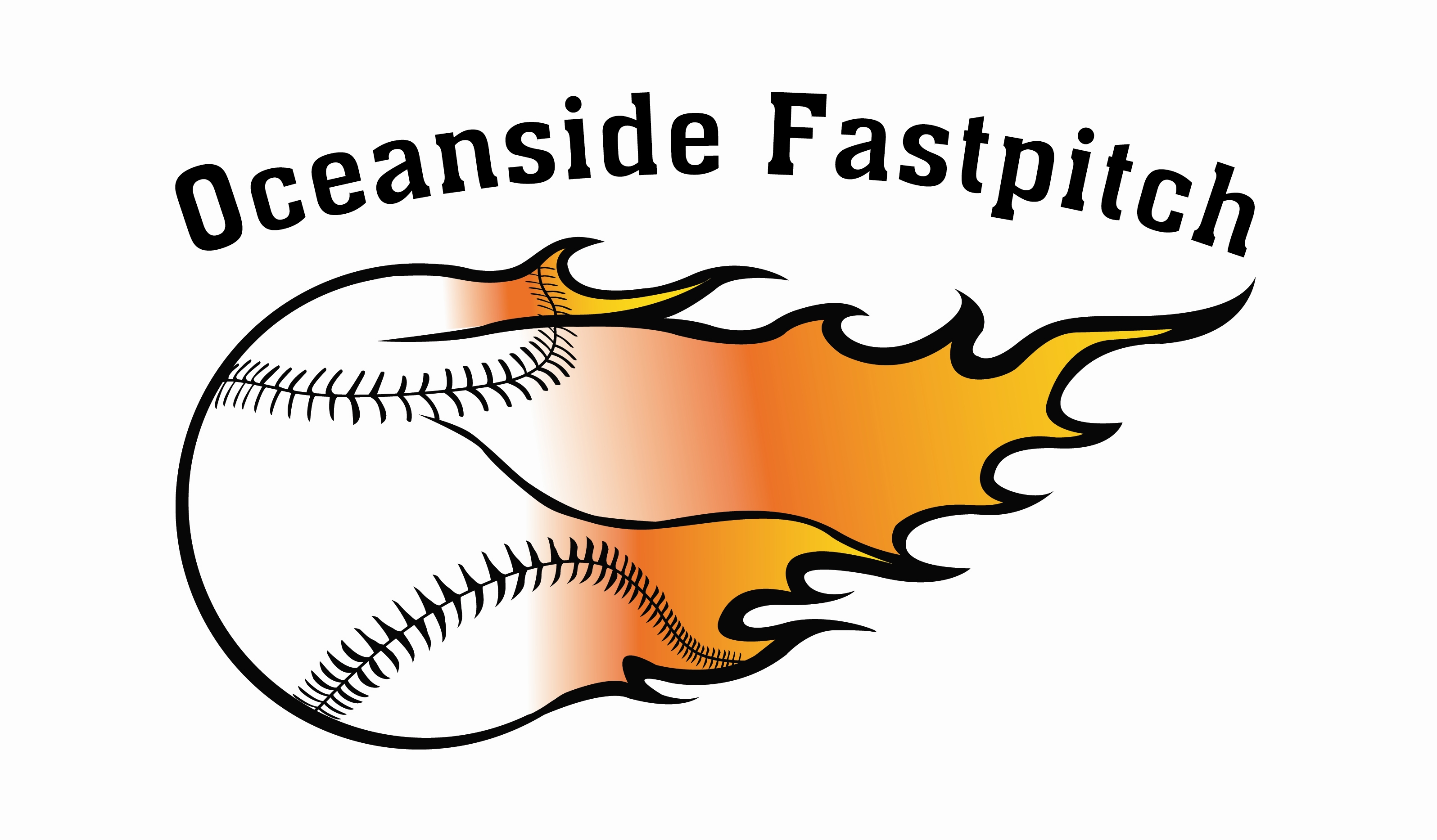 fastpitch softball outline