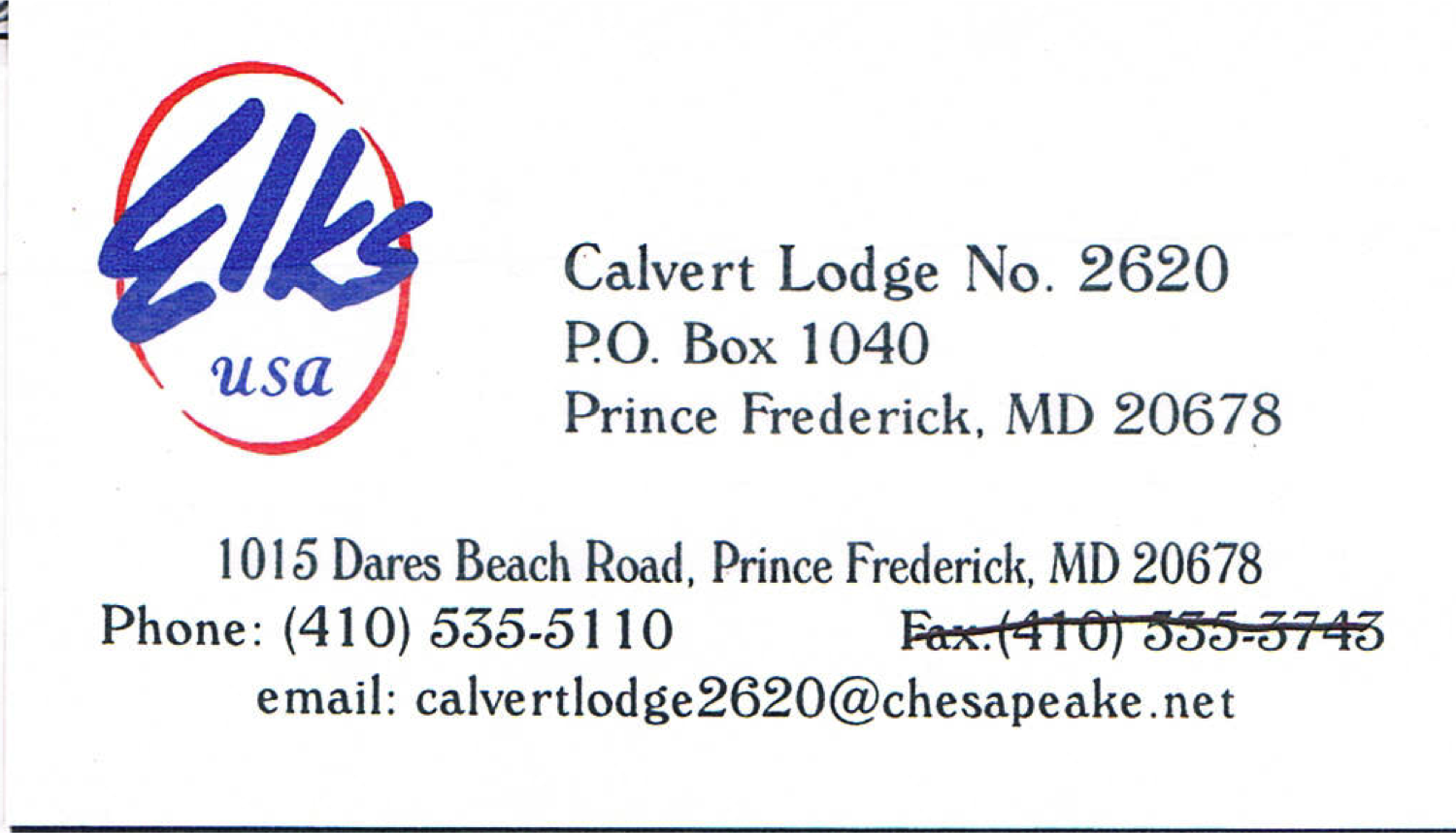 Calvert Elks