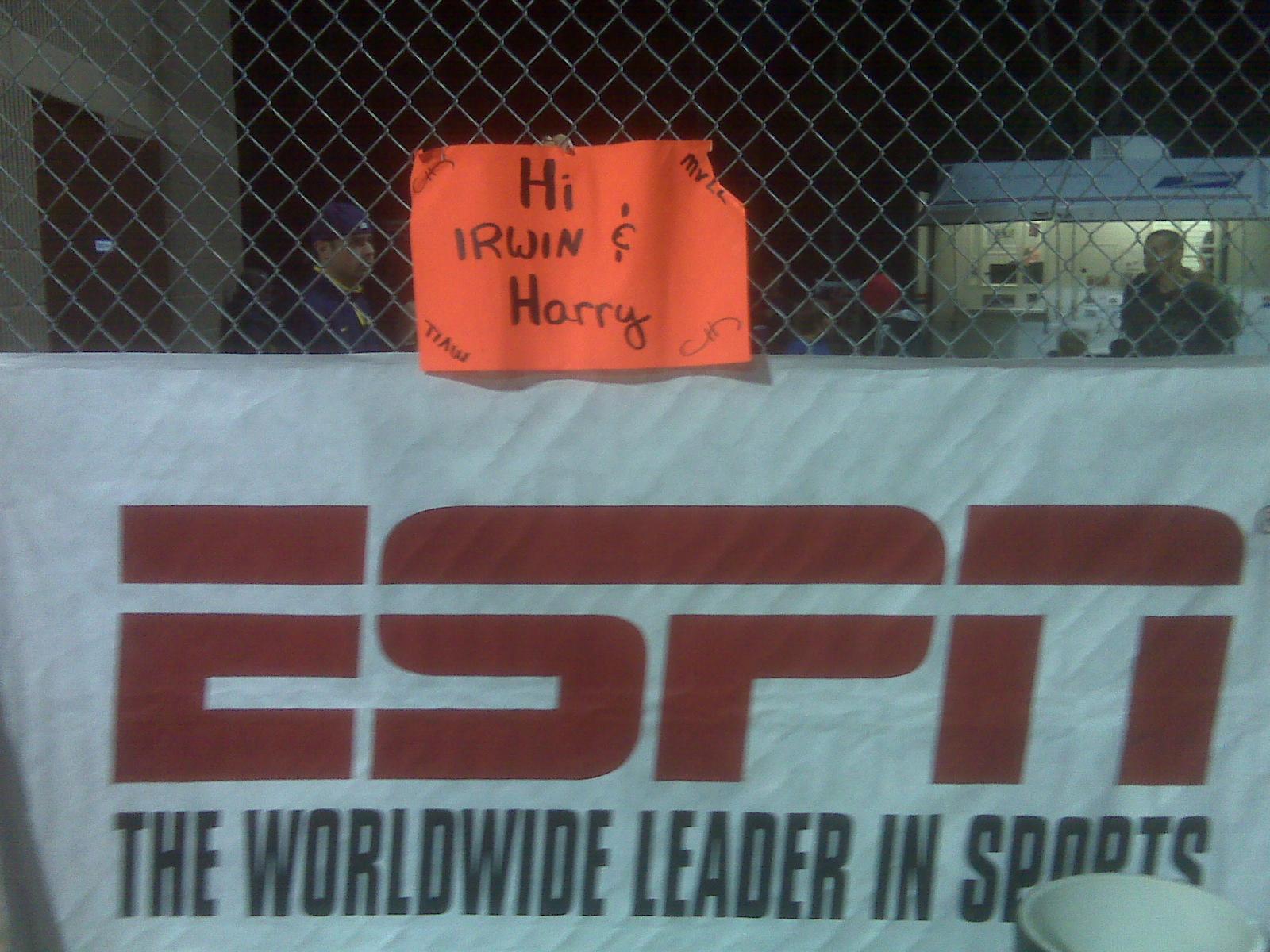 ESPN sign