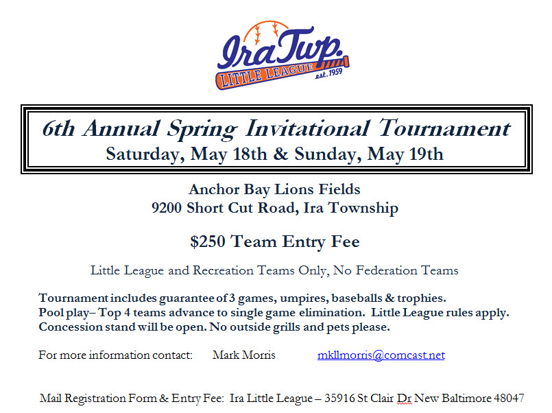 2013 Ira Spring Tournament