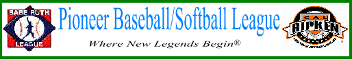 Pioneer Baseball Softball League Banner