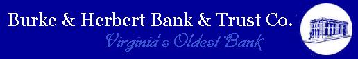 Burke & Herbert Bank & Trust Banner