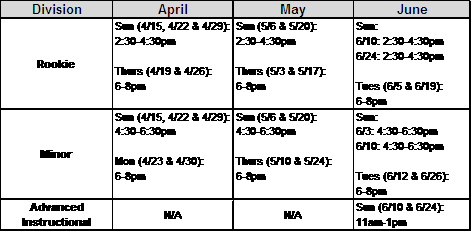 Schedule
