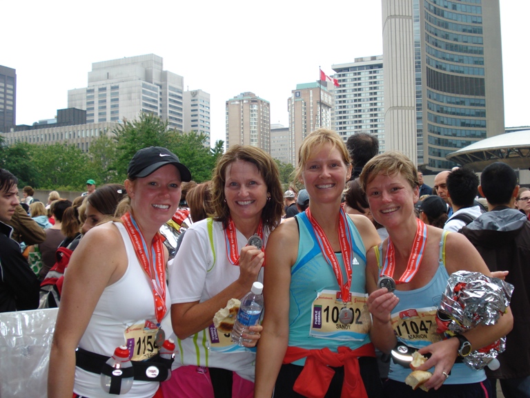 Marion & Jen half marathon