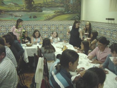 Mesa das atletas