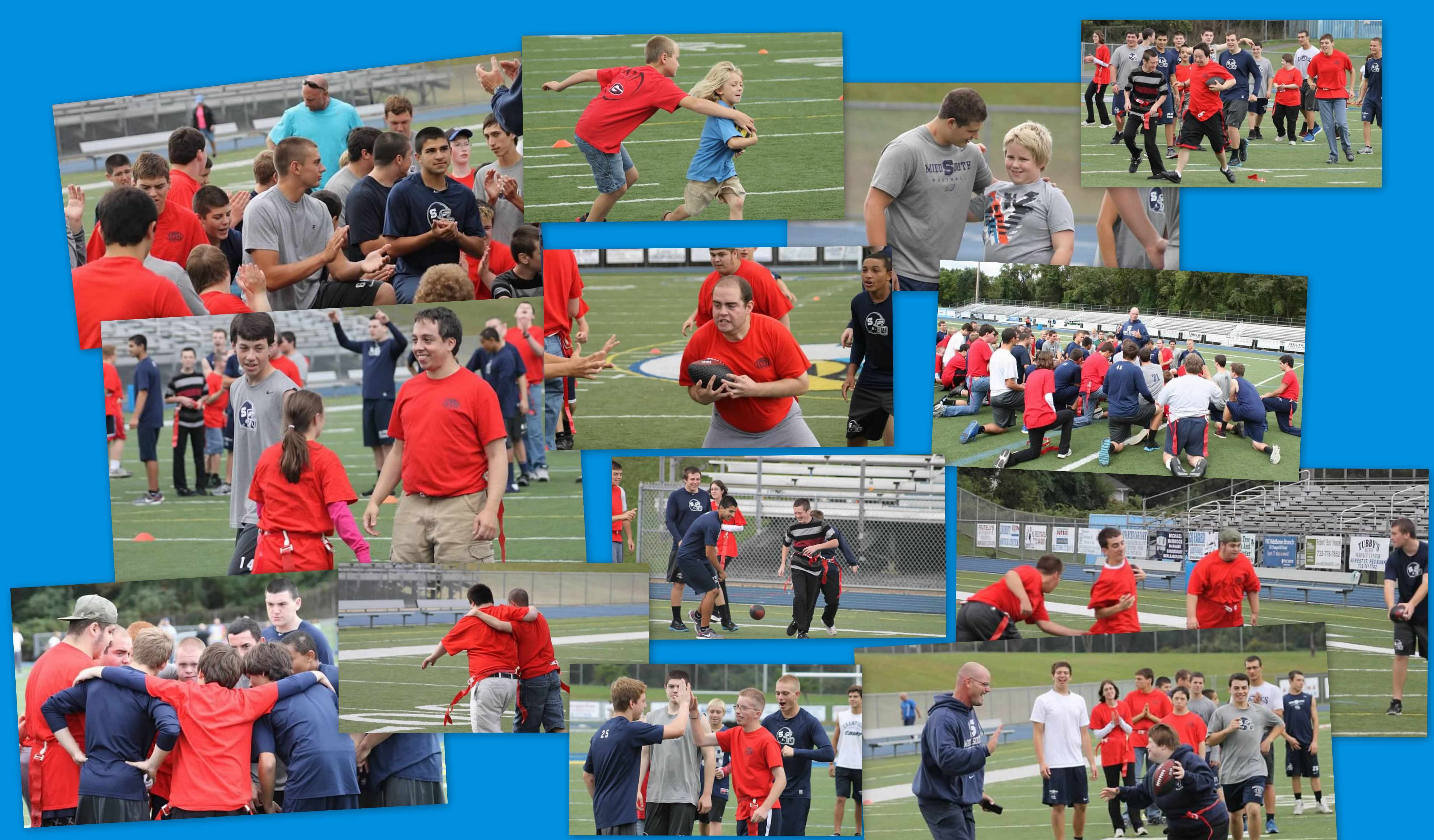 Flag Football collage