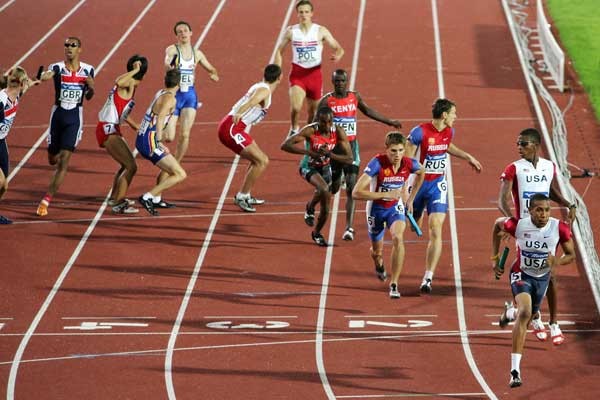Baton exchange