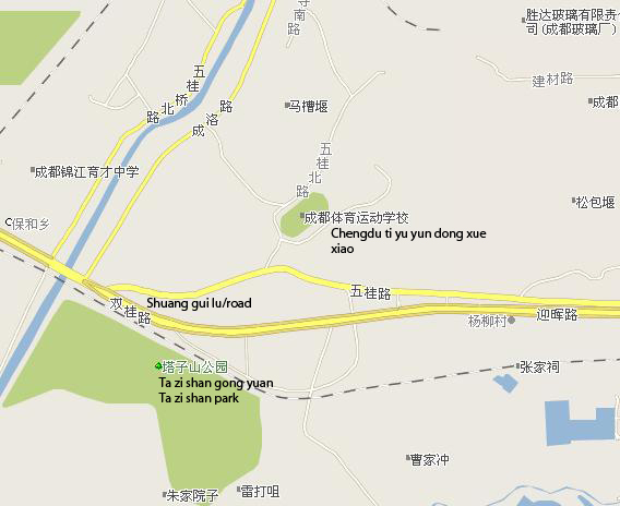 Chengdu Ti Yu Yun Dong Xue Xiao map
