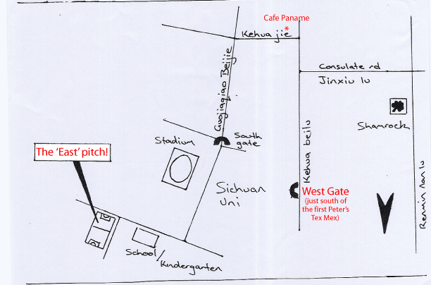 Chuan Da East Pitch Map