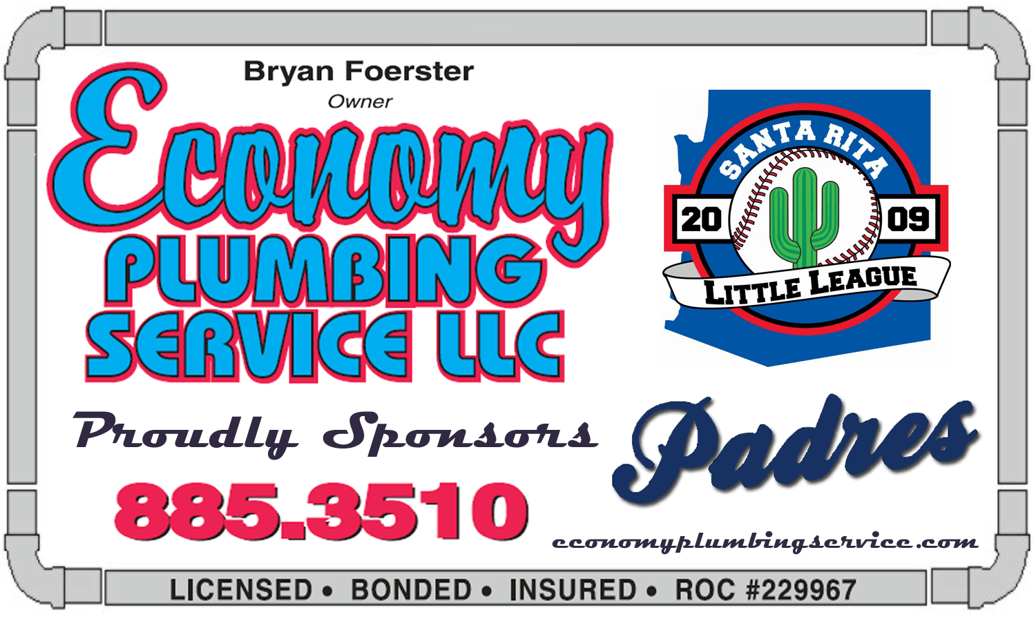 Economy Plumbing 2009 sponsor