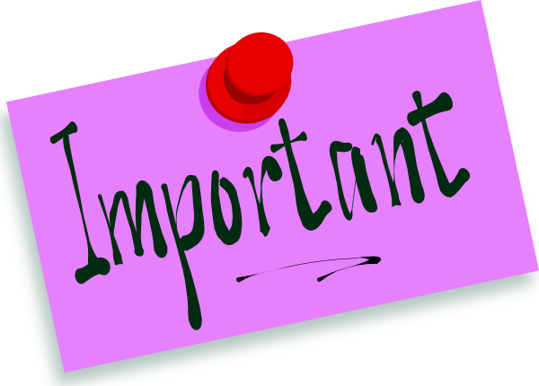 Important Note