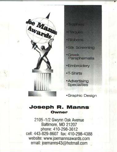 Joe Manns Awards