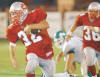Racing down the sidelines