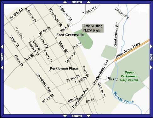 East Greenville map