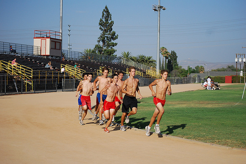 Varsity Boys at 1 Mile Time Trial