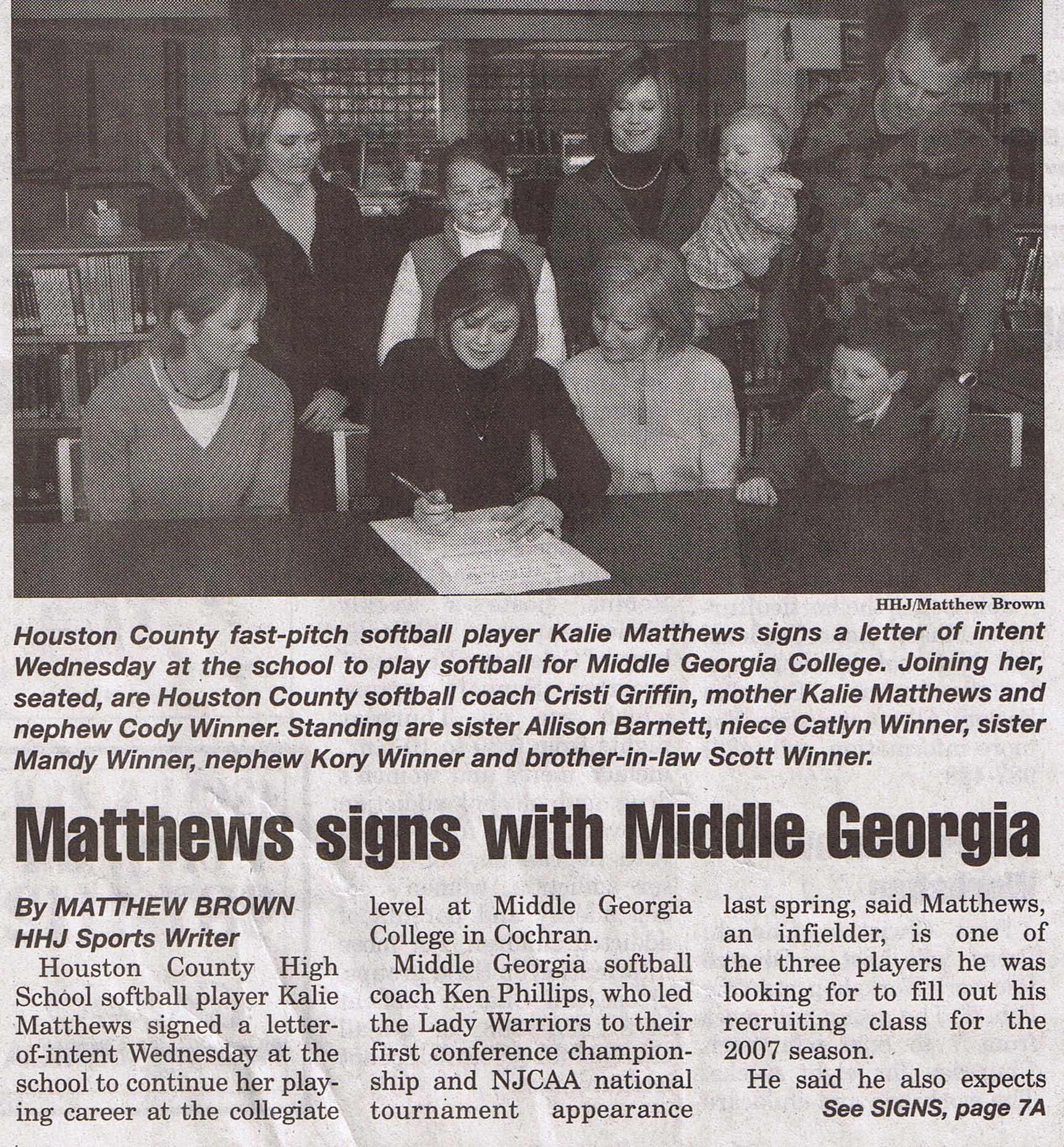 Kalie Signing