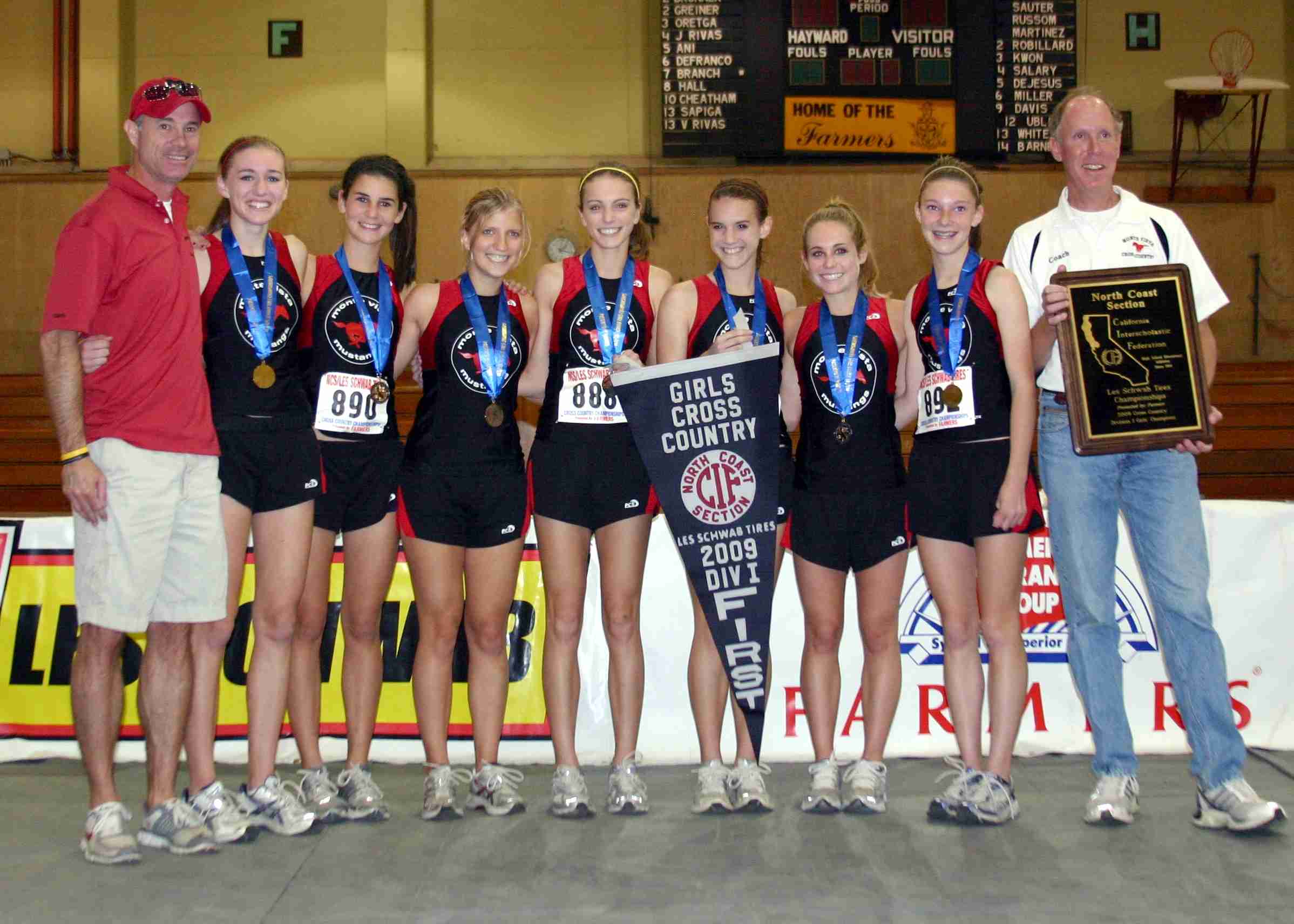 2009 Girls Team Photo - NCS Champions