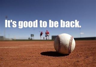 It's Good To Be Back
