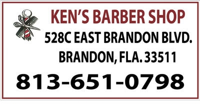 Ken's Barber Shop Logo