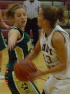Laura on defense vs. Dawson