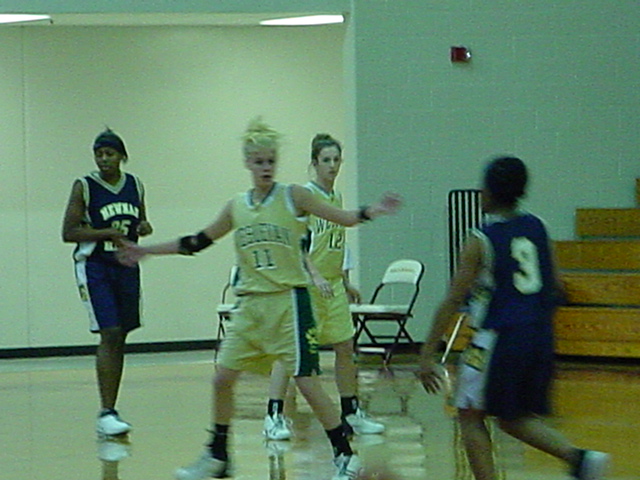 Elise Whitney defending against Newnan