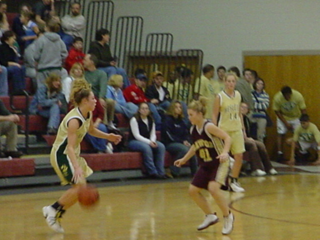 Nikki drives vs. Dawson 