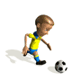 soccer boy running