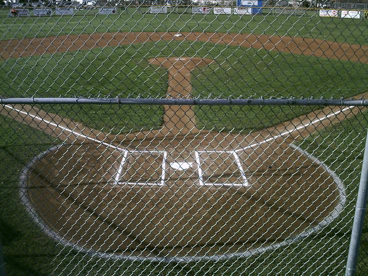 Major League field - home plate