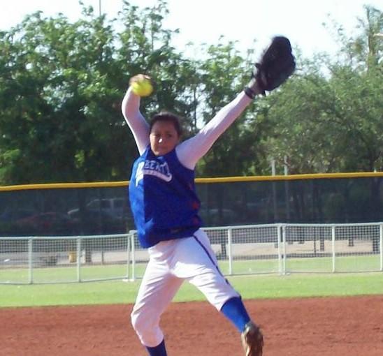 Destinee pitching