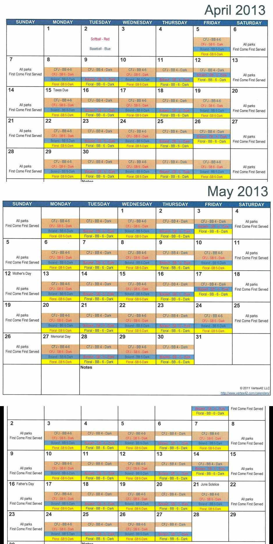 Village Parks Sharing 2013