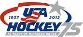 USA Hockey 75 Years Logo