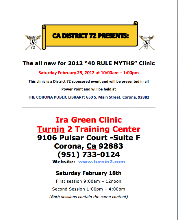 2012 Clinic Flyer Image