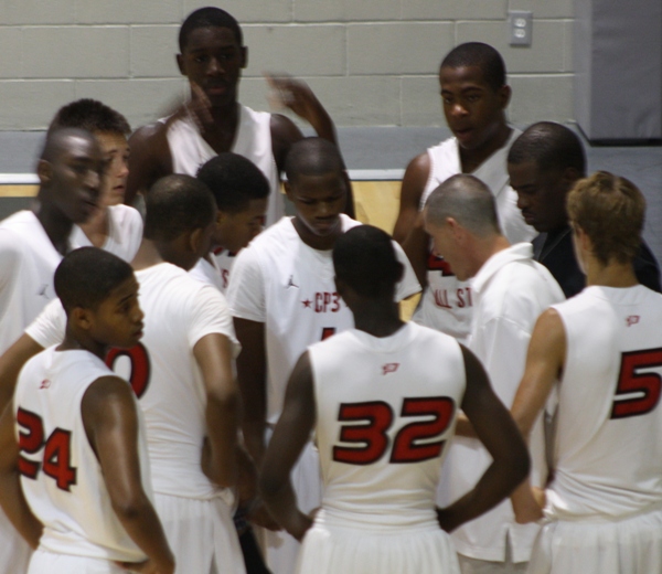 in the huddle