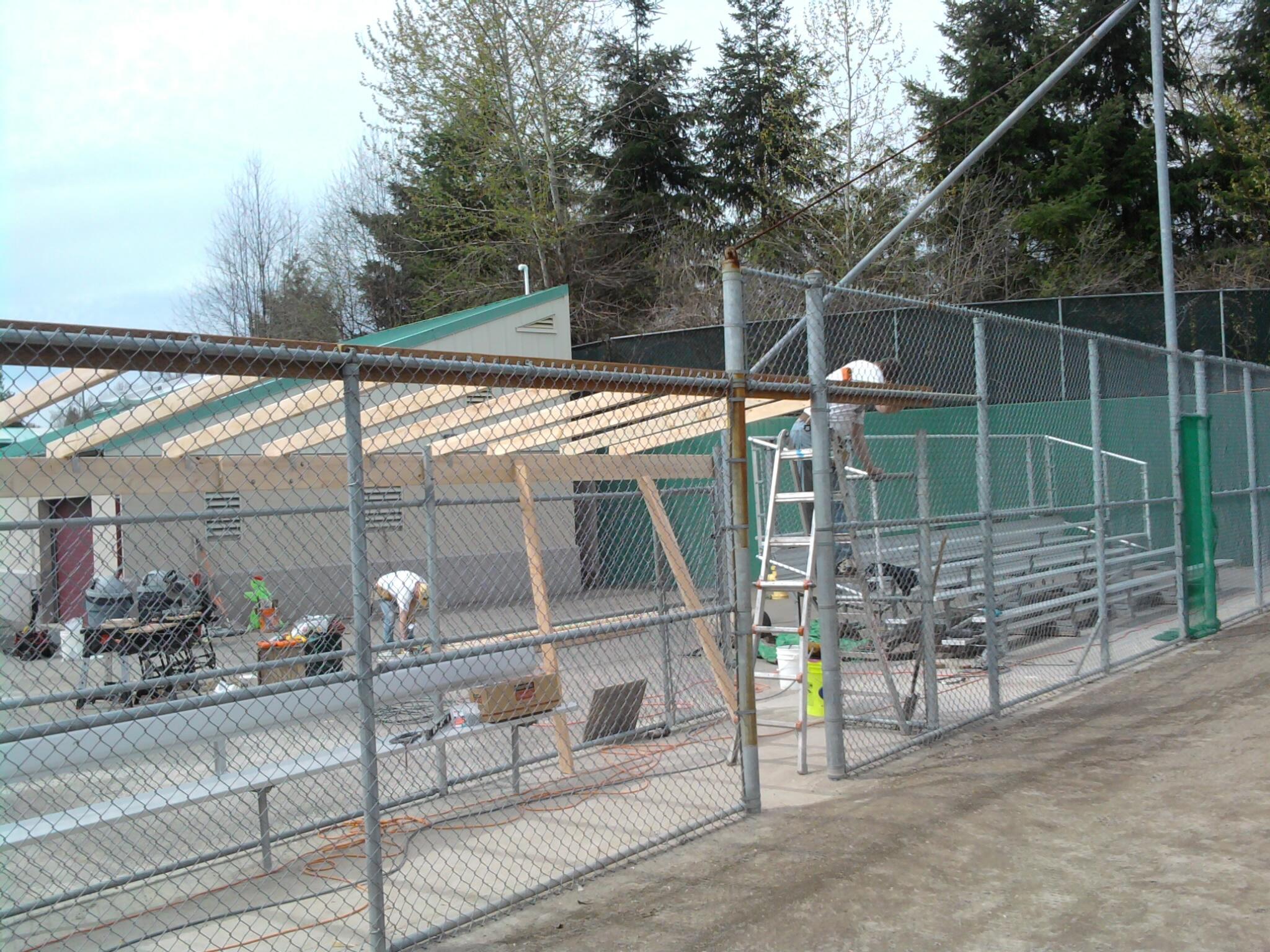 Softball Dugout Progress