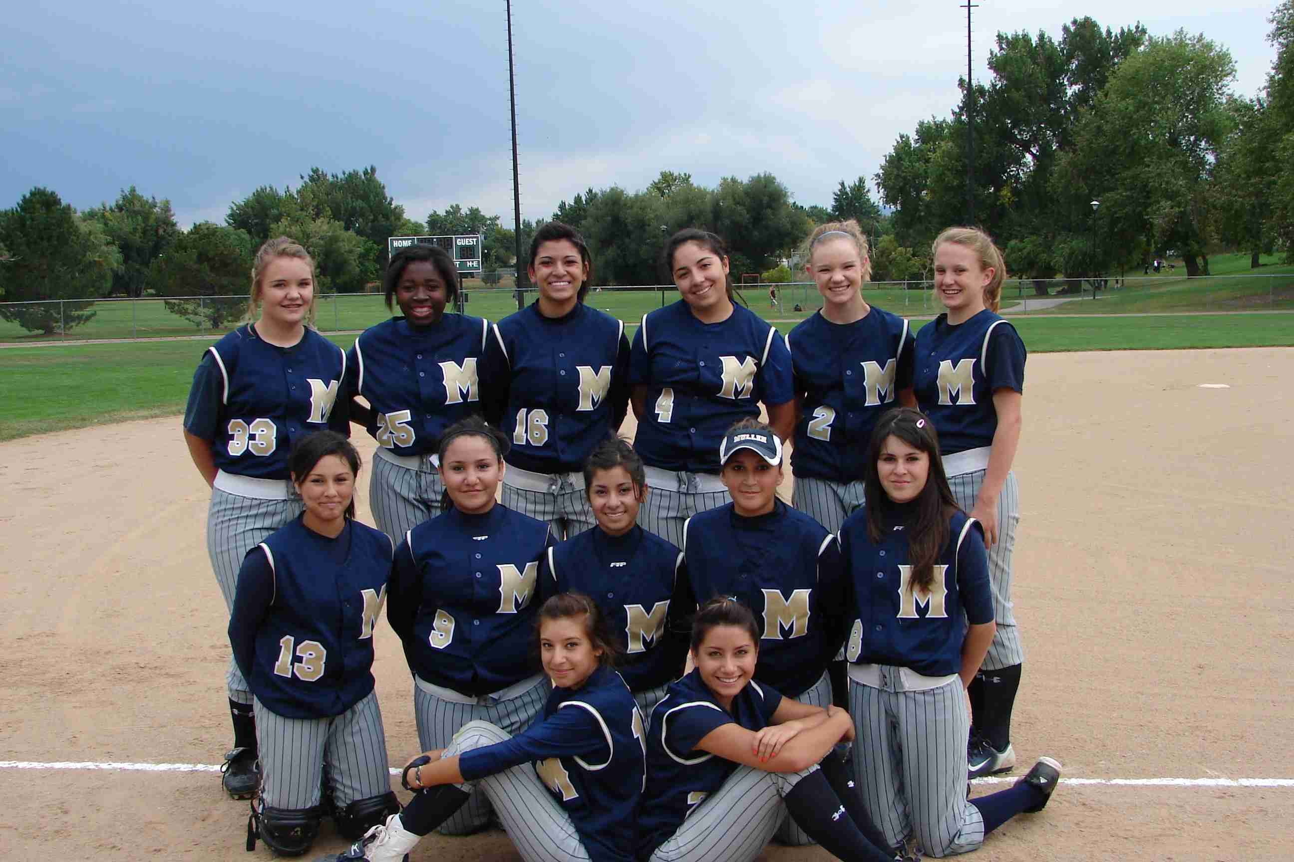 2009 Mullen JV Softball Team